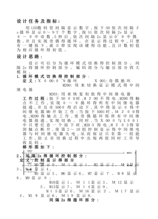 PLC设计数码管循环显示