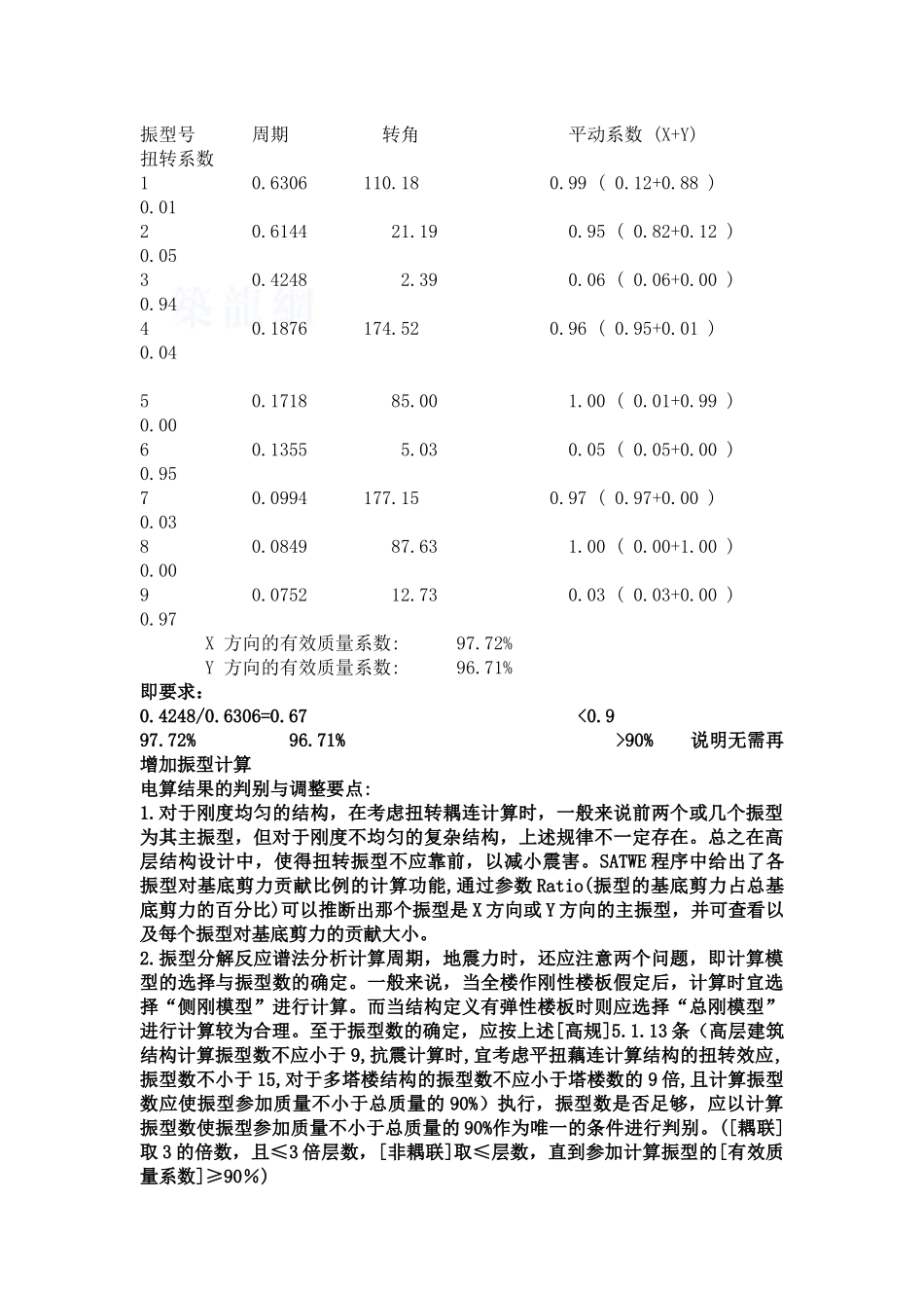 satwe软件计算结果分析_第3页