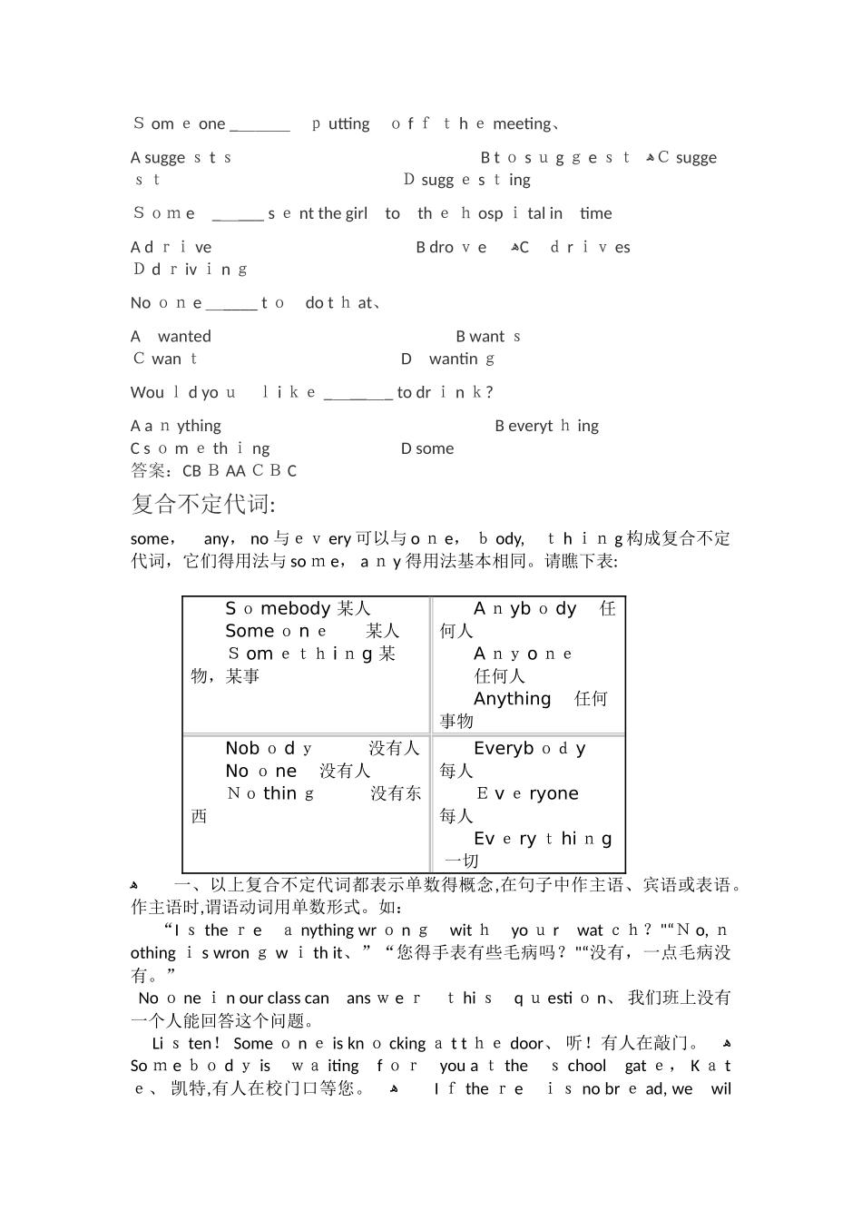 Some与any的区别 复合不定代词_第3页