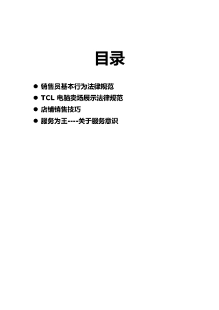 TCL电脑店铺管理手册