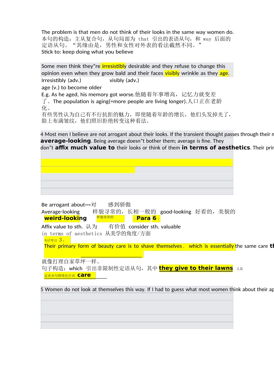 TheConfusingpursuitofbeauty课文分析及知识点_第2页