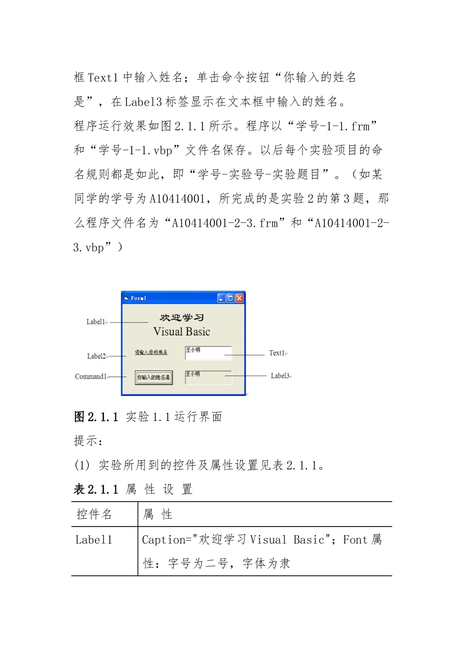 Visual-Basic程序设计教程实验答案(word文档良心出品)_第2页
