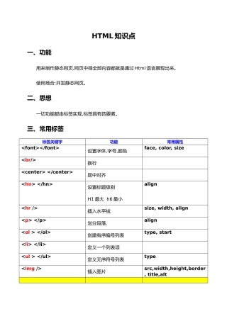 Web前端知识点总结