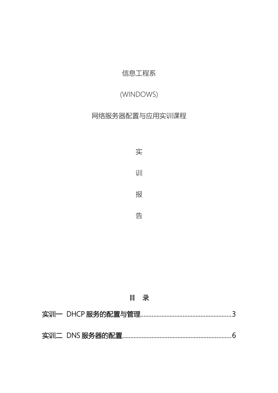windows下网络服务器配置实训报告_第2页