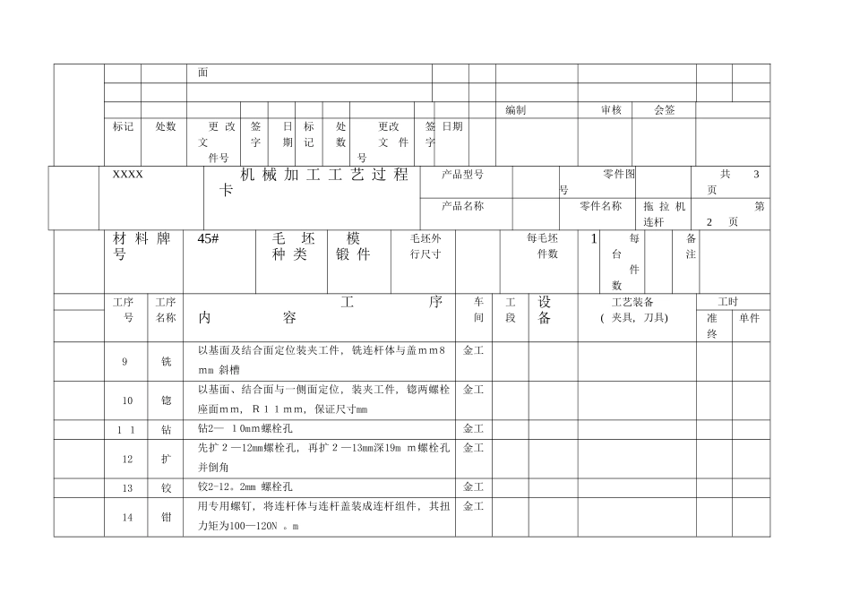 WORD格式工艺工序卡_第3页