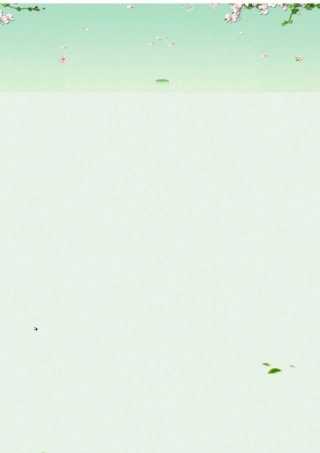 word格式模板：唯美绿色可爱清新卡通信纸-word信纸