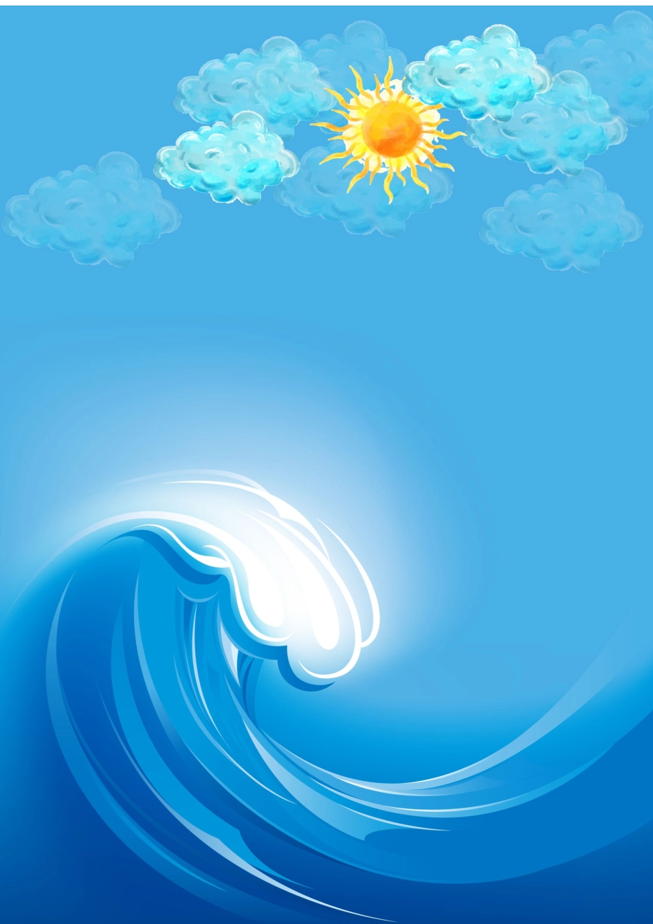 word格式模板：唯美蓝色中国风卡通信纸-word信纸-_第1页