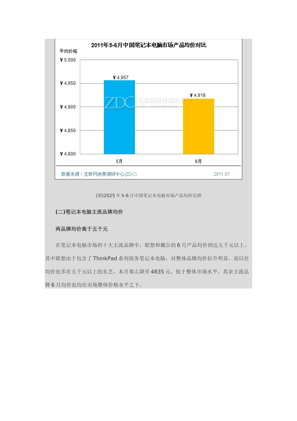 XXXX年6月中国笔记本电脑市场价格分析报告_第2页