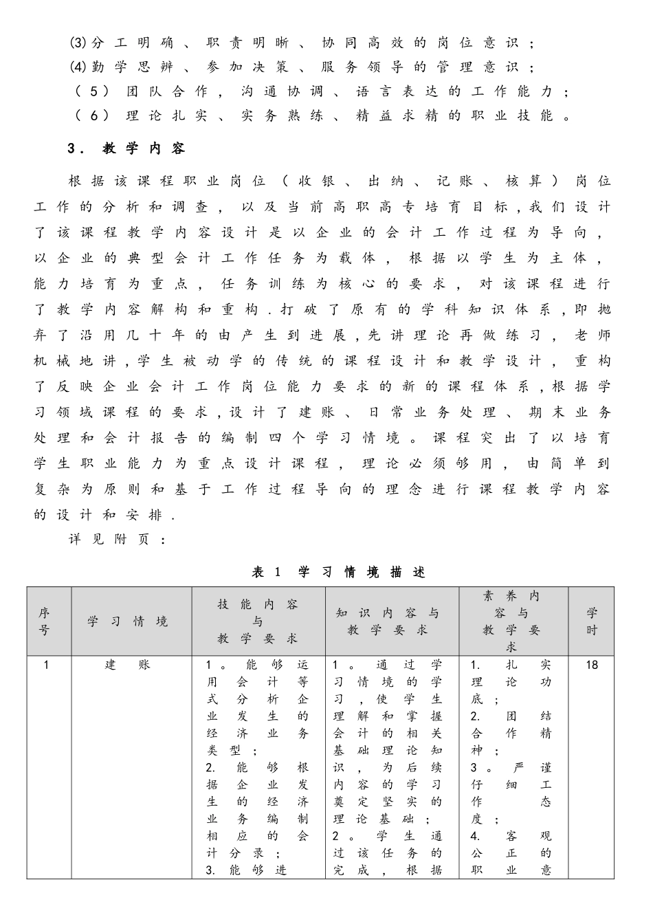 《会计基础》课程标准_第3页
