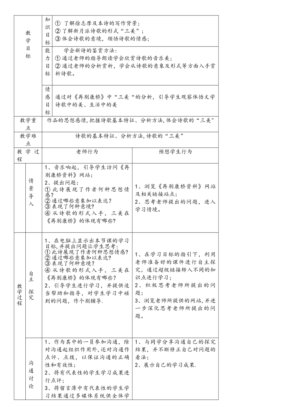 《再别康桥》信息化教学设计_第2页