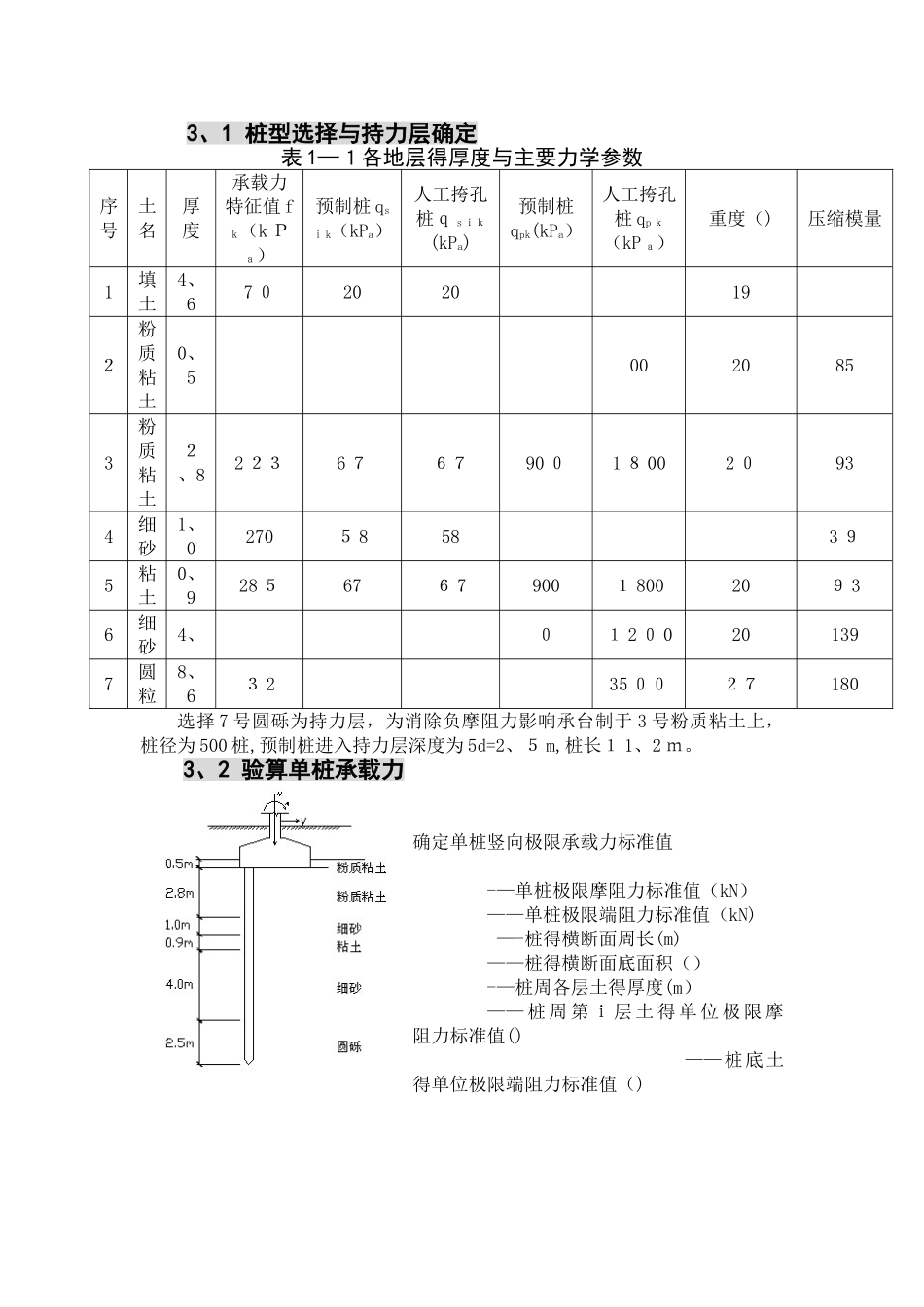 《基础工程》课程设计_第1页