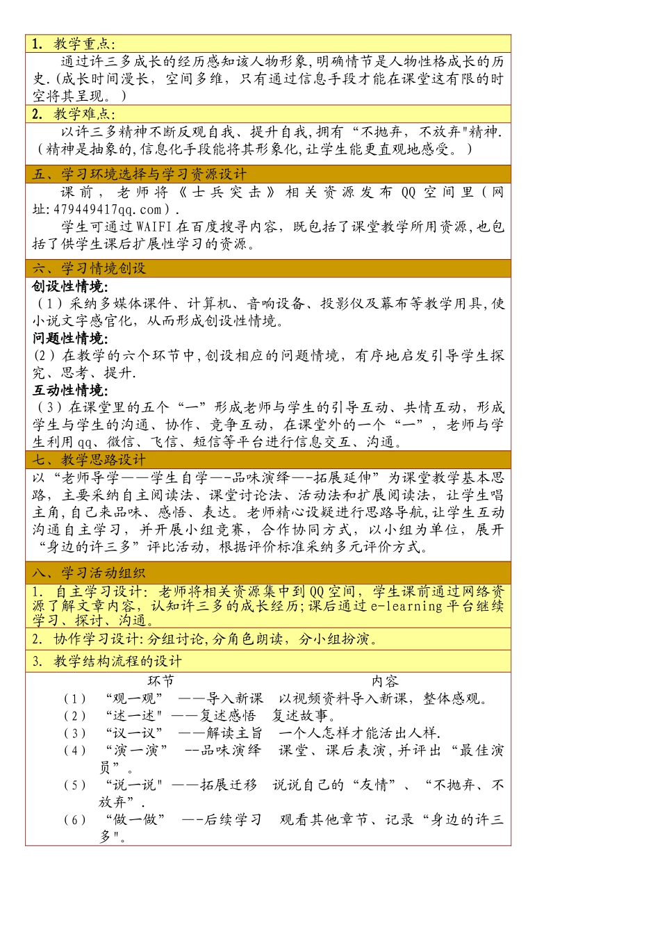 《士兵突击》信息化教学设计_第2页