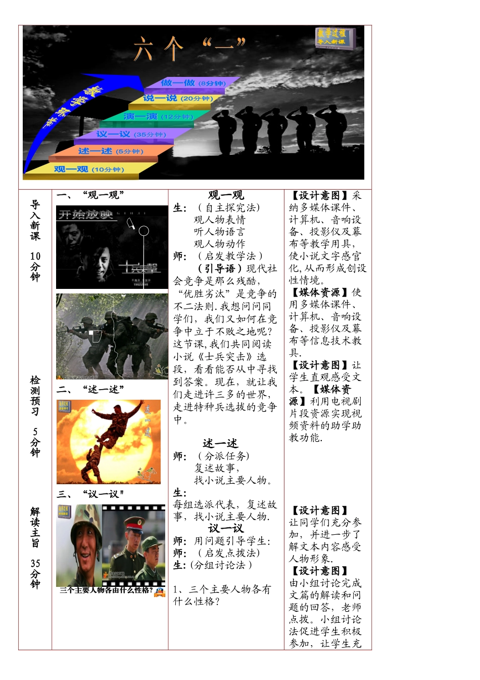 《士兵突击》信息化教学设计_第3页