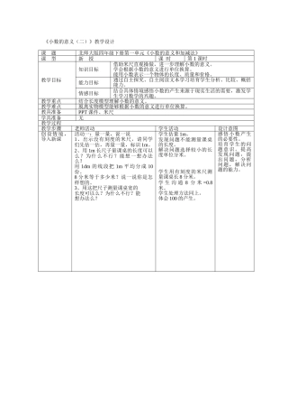 《小数的意义+》教案