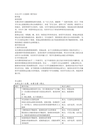 《小篮球》教学设计