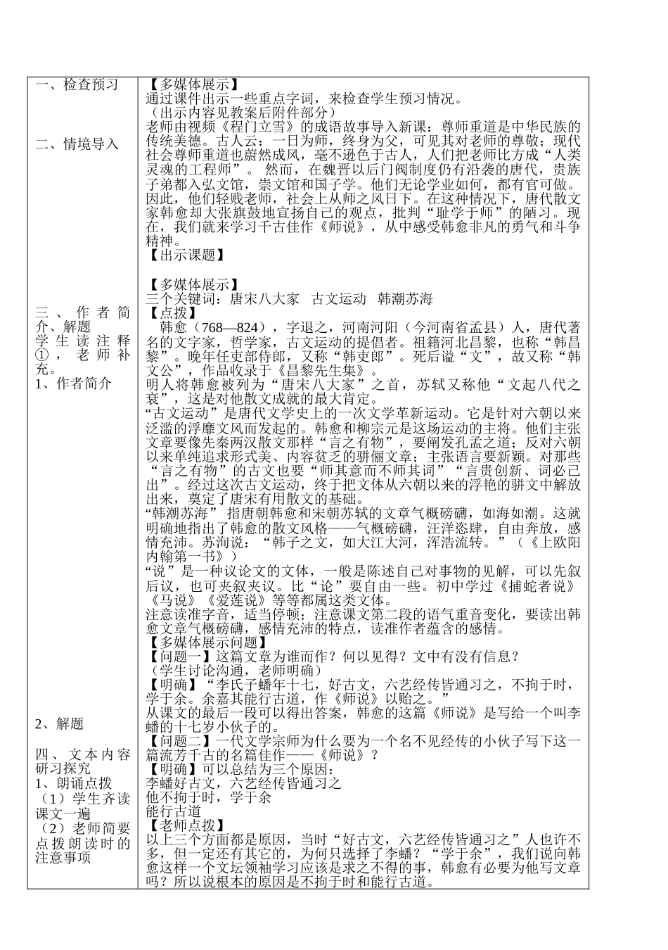 《师说》公开课教案_第2页