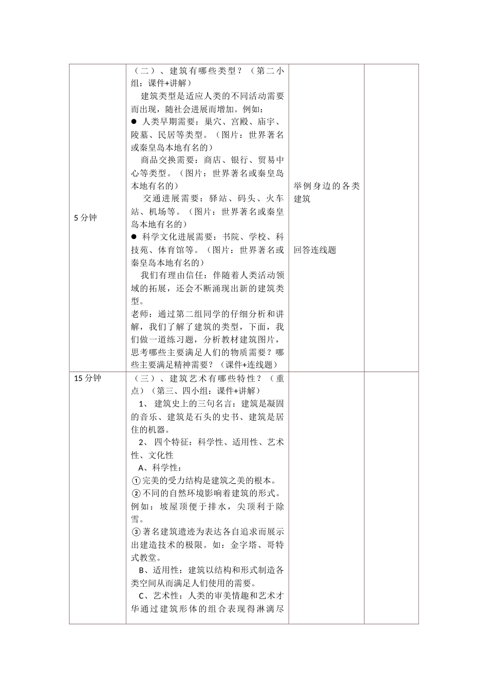 《探寻建筑艺术的特点》教学设计_第3页