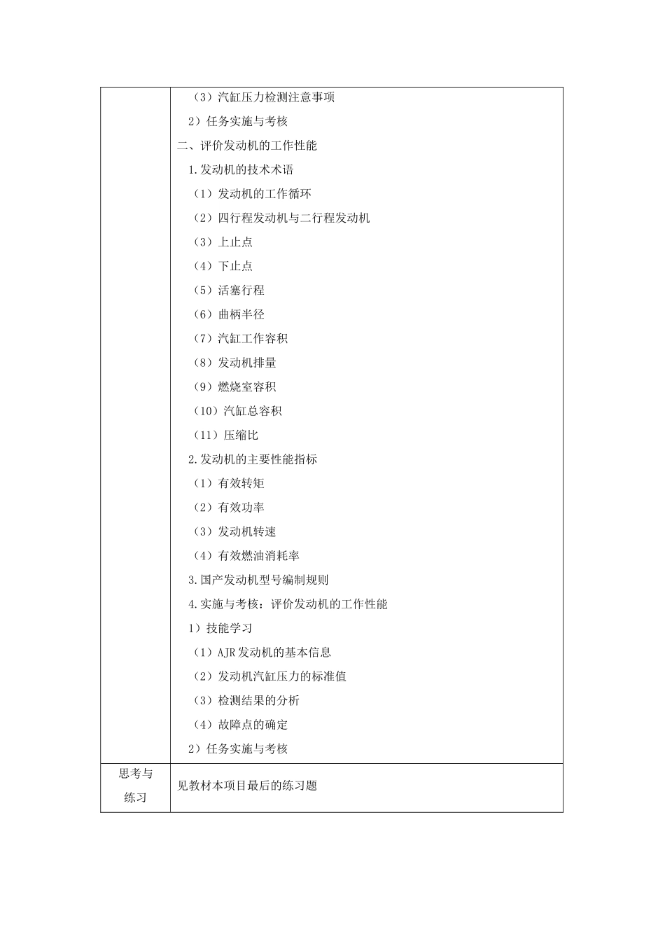 《汽车发动机构造与维修》教案电子教案完整版授课教案整本书教案电子讲义_第2页