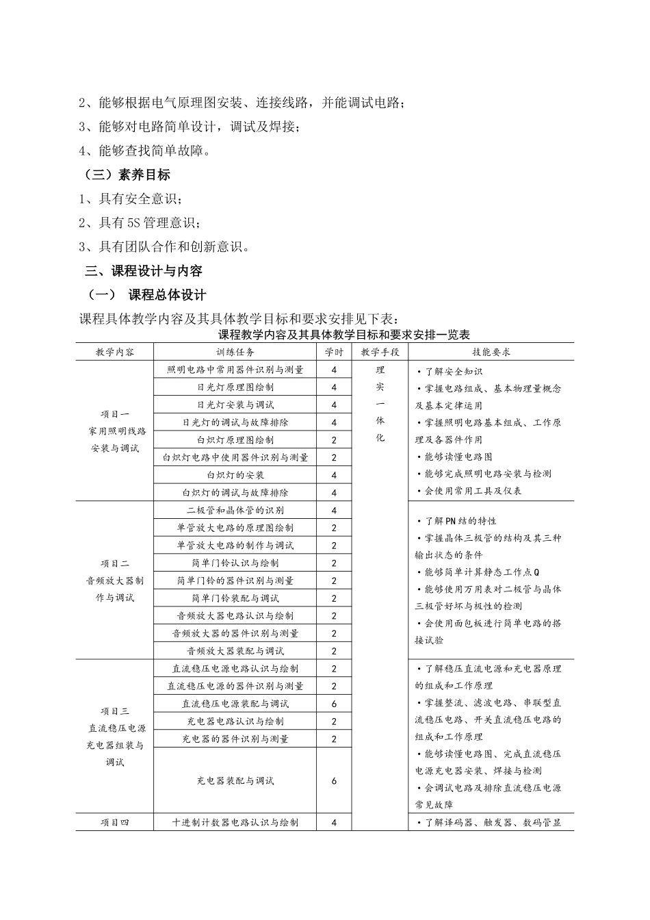 《电工与电子技术》课程标准_第3页