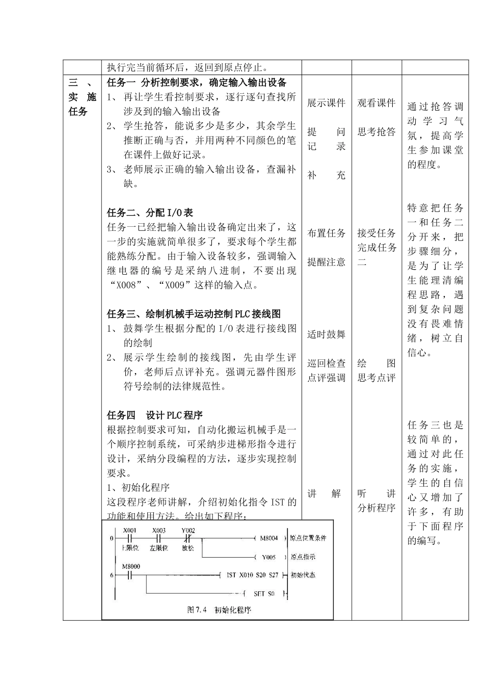 《电气控制与PLC应用技术》7.1--机械手控制教案_第3页