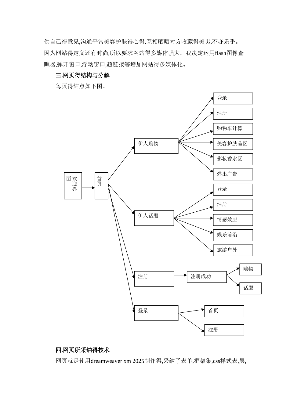 《网页设计》大作业设计说明书_第3页