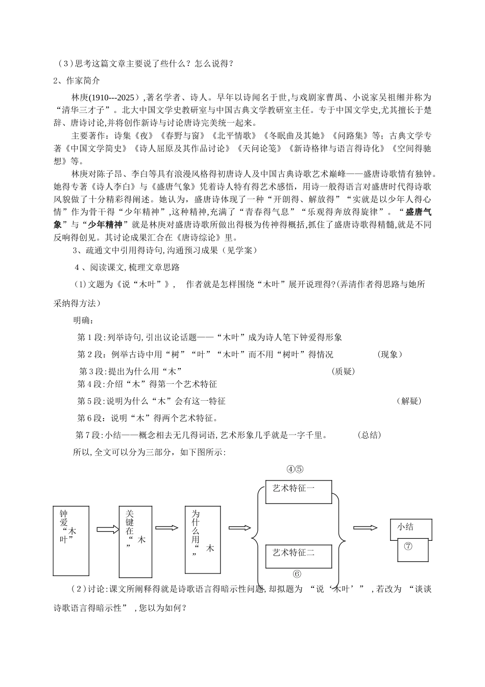 《说“木叶”》教学设计_第2页