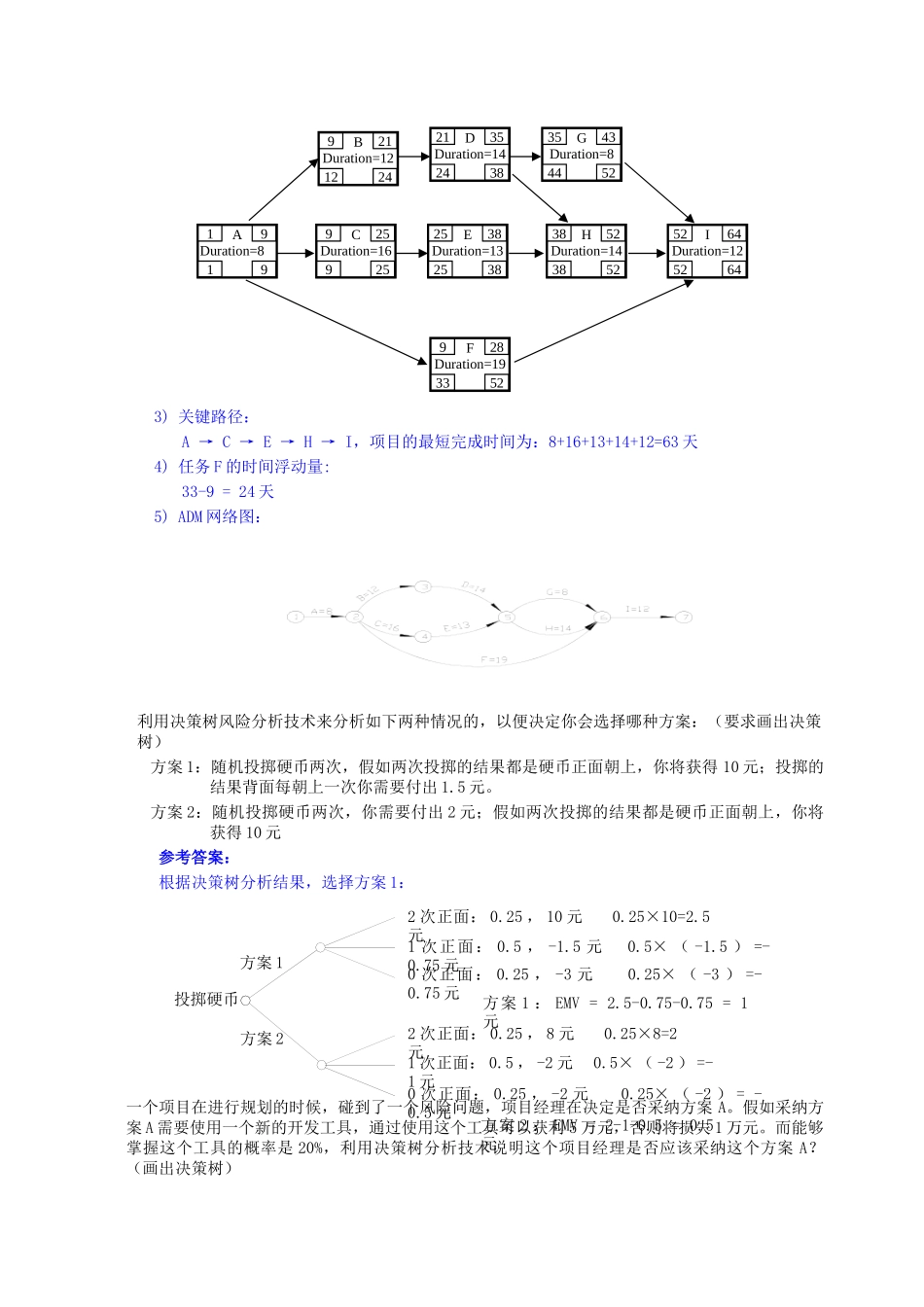《软件项目管理》期末考试题-计算题_第2页