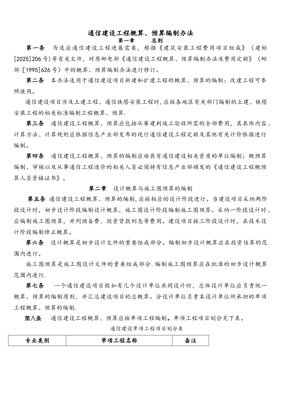 《通信建设工程概算、预算编制办法》_第3页