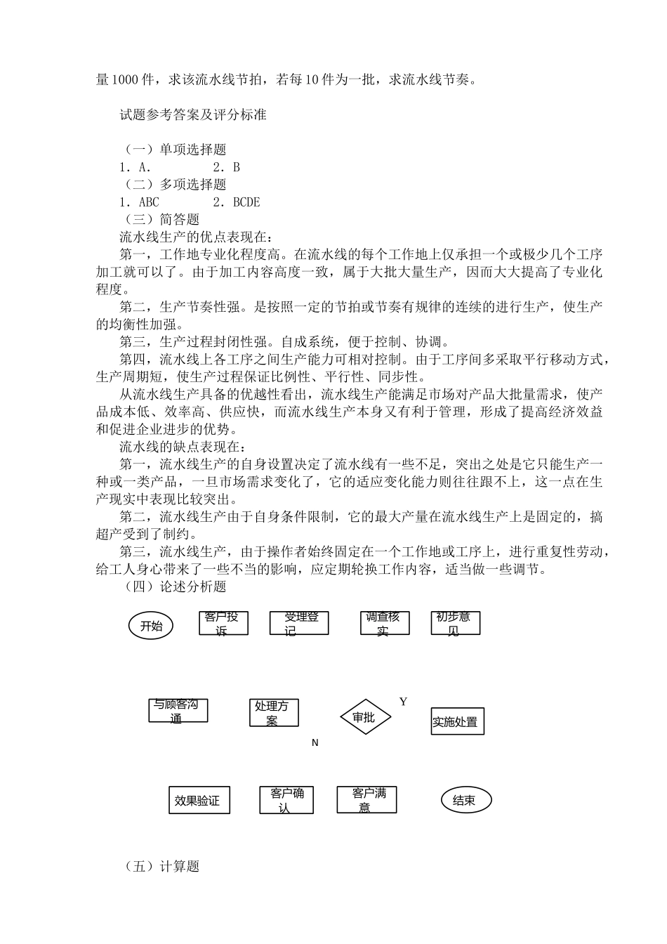 《生产与运作管理》 教育课程考核说明_第3页