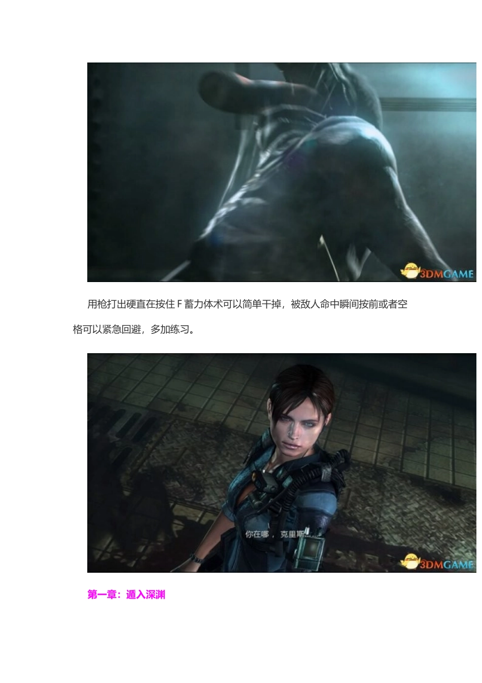 《生化危机启示录HD》游戏图文全攻略_第3页