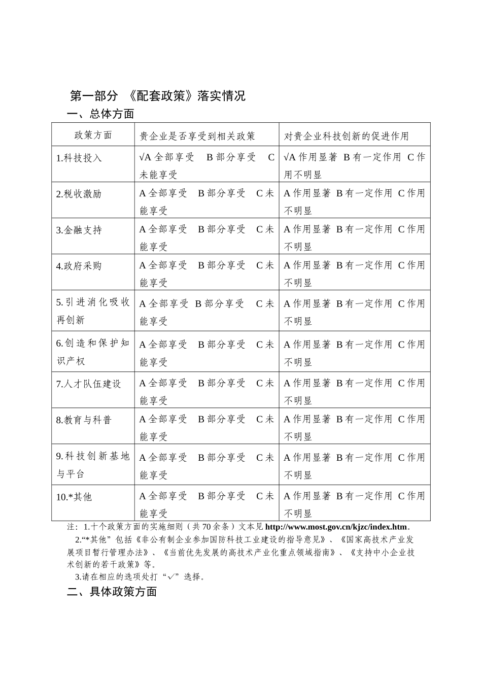 《实施国家中长期科学和技术发展规划纲要若干配套政策》及实施细则_第1页