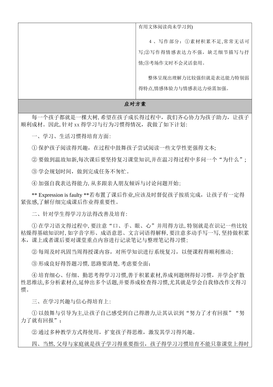 一对一个性化辅导方案_第2页