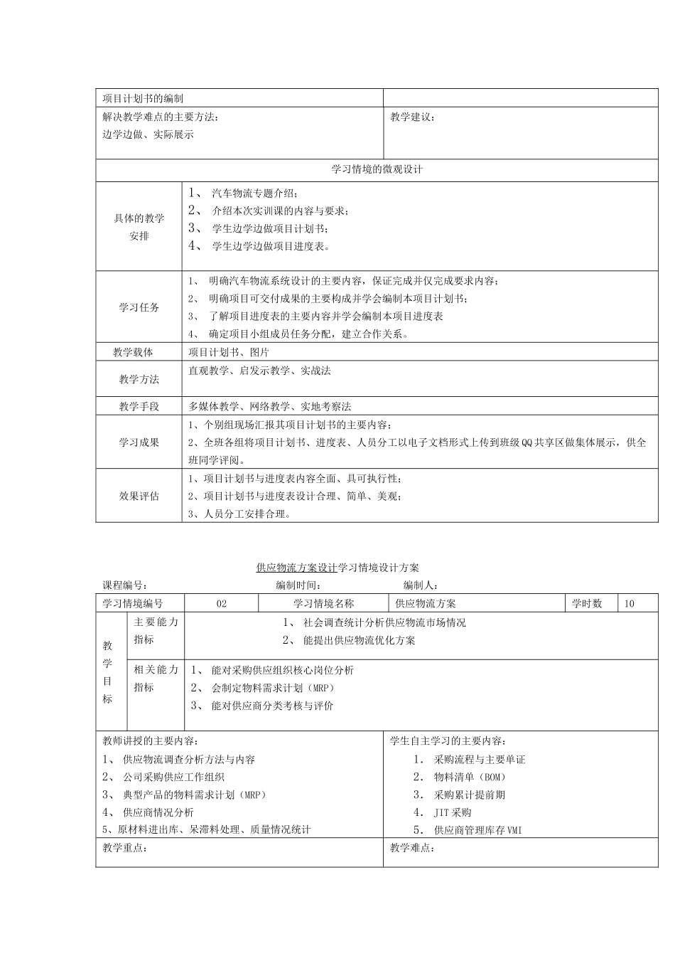 《物流企业管理实训》课程标准物流管理专业_第3页