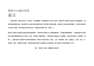 《物流中心储位管理》知识点梳理汇总