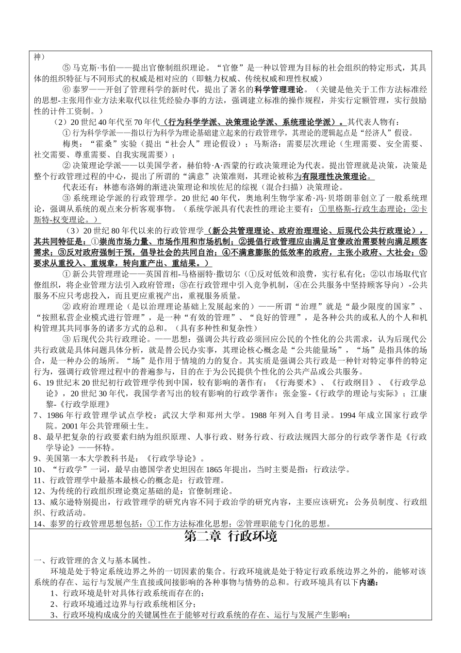 《行政管理学》知识点梳理汇总_第3页