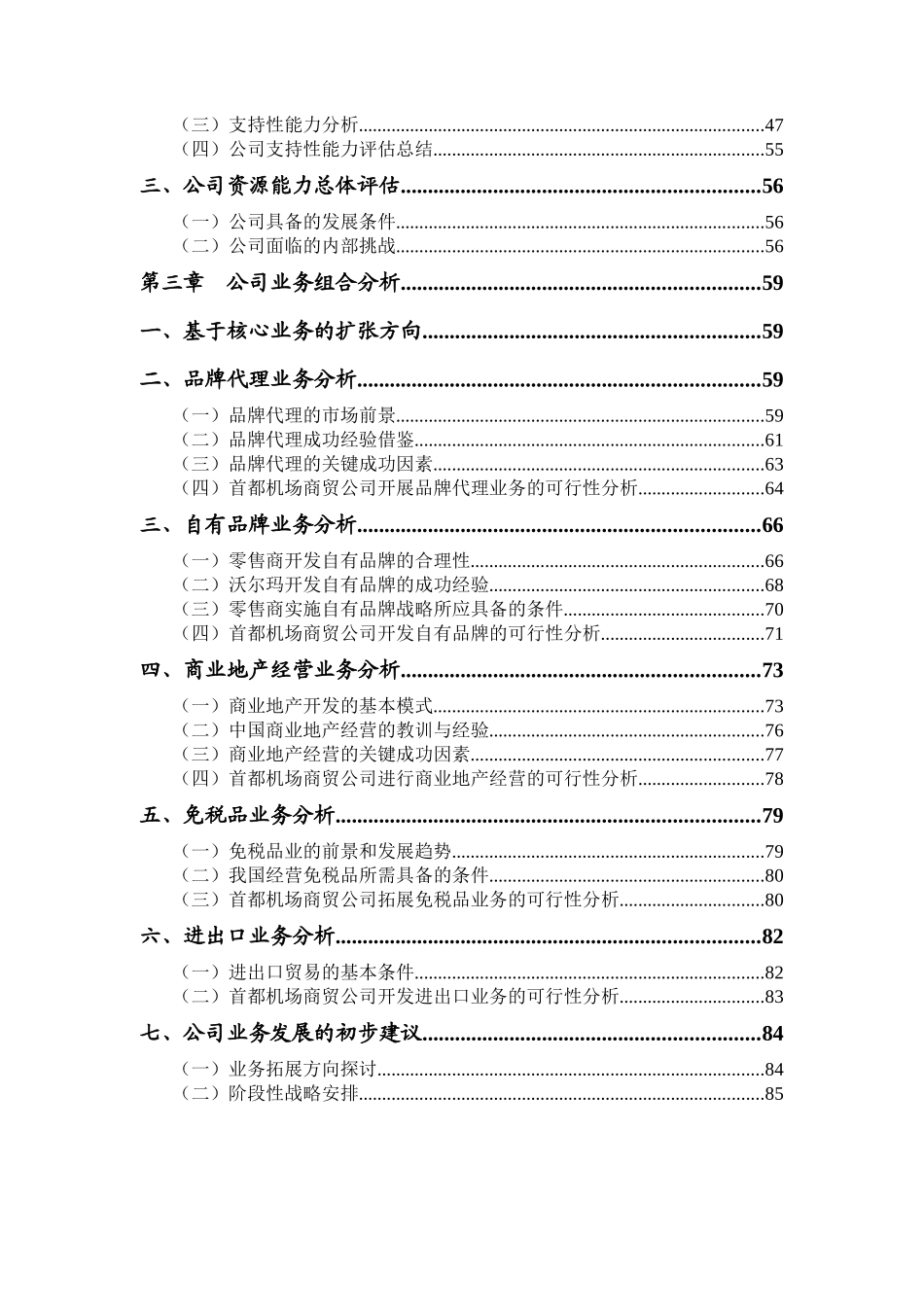 机场商贸有限公司战略分析报告_第3页