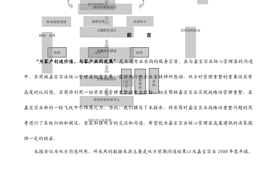 嘉宝实业战略性管理重整的项目建议书_第1页
