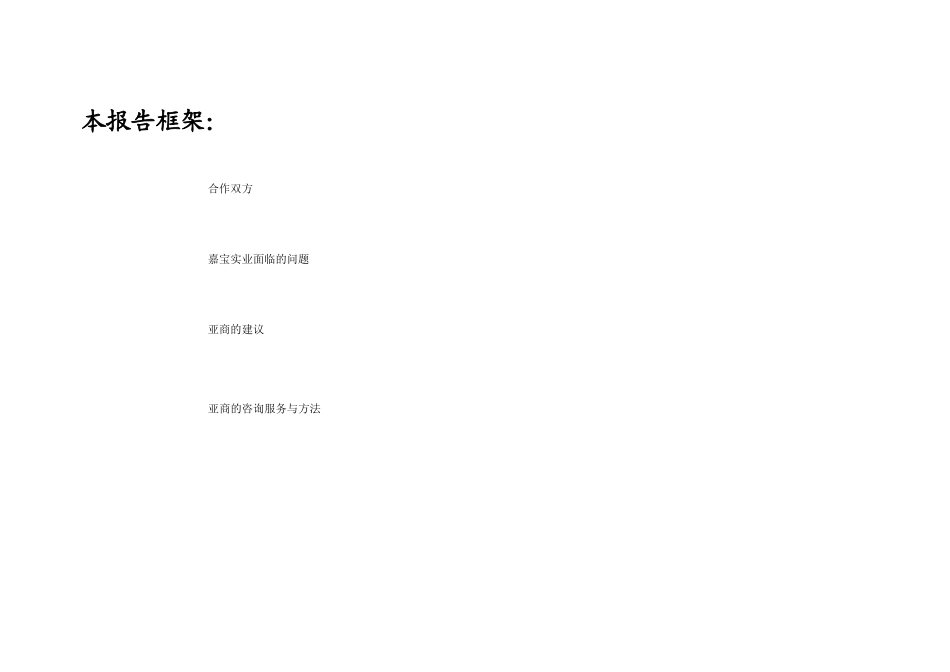 嘉宝实业战略性管理重整的项目建议书_第3页