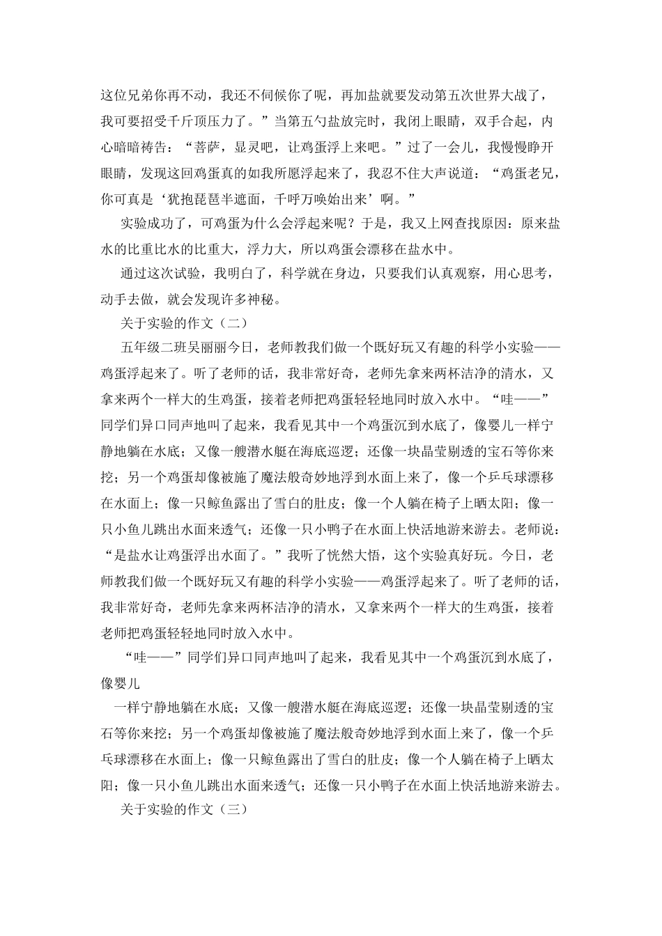 一次成功的实验作文_第2页