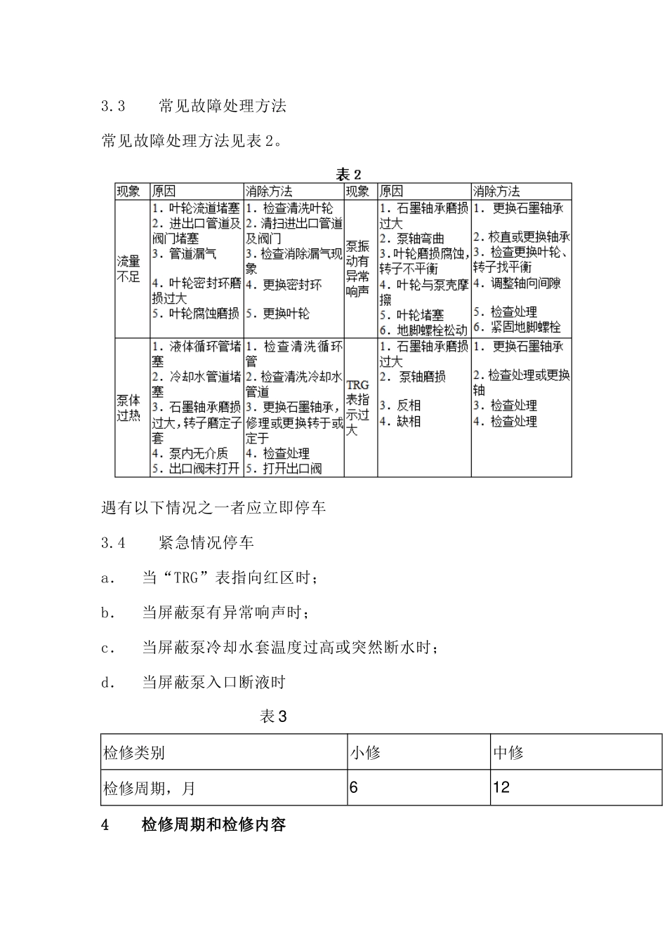 屏蔽泵维护检修规程_第3页
