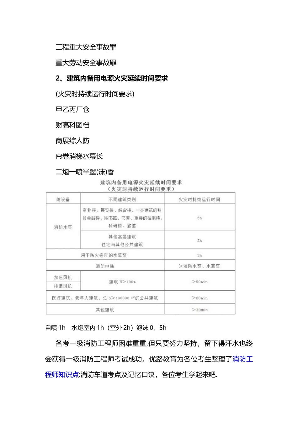 一级消防工程师消防口诀_第3页