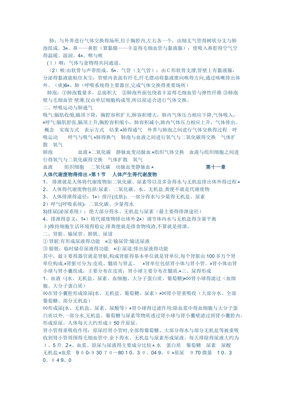 七年级下册生物学复习资料_第3页