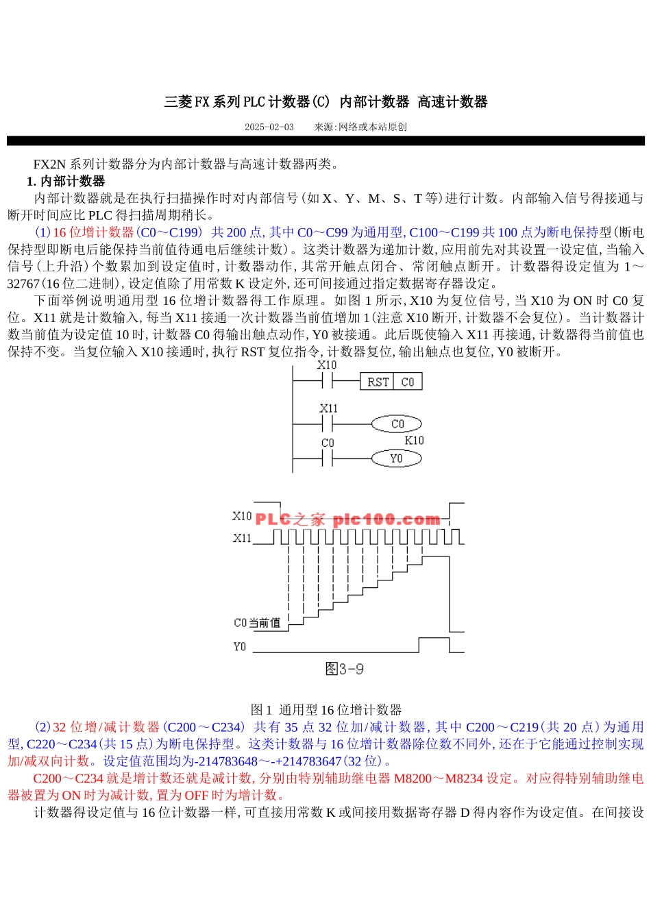 三菱高速计数器应用_第1页