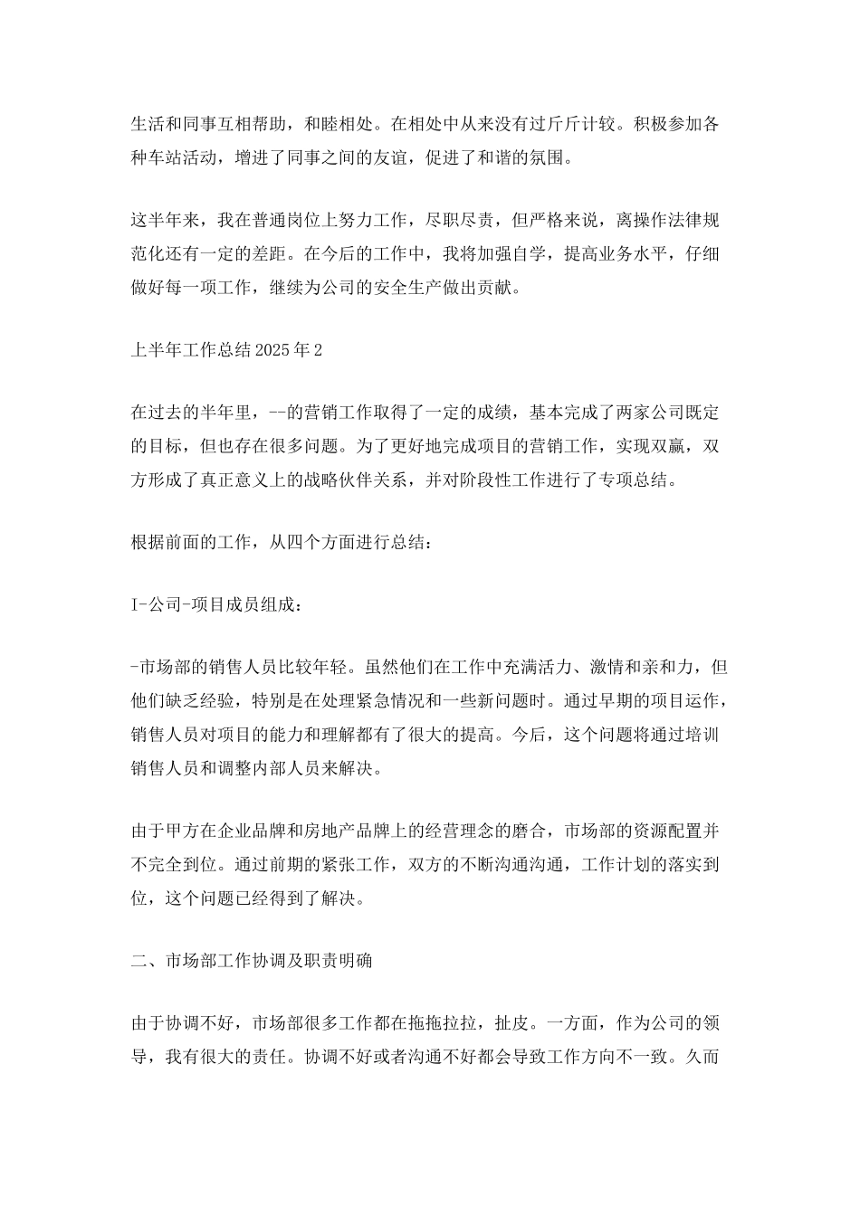 上半年工作总结2025年_第2页