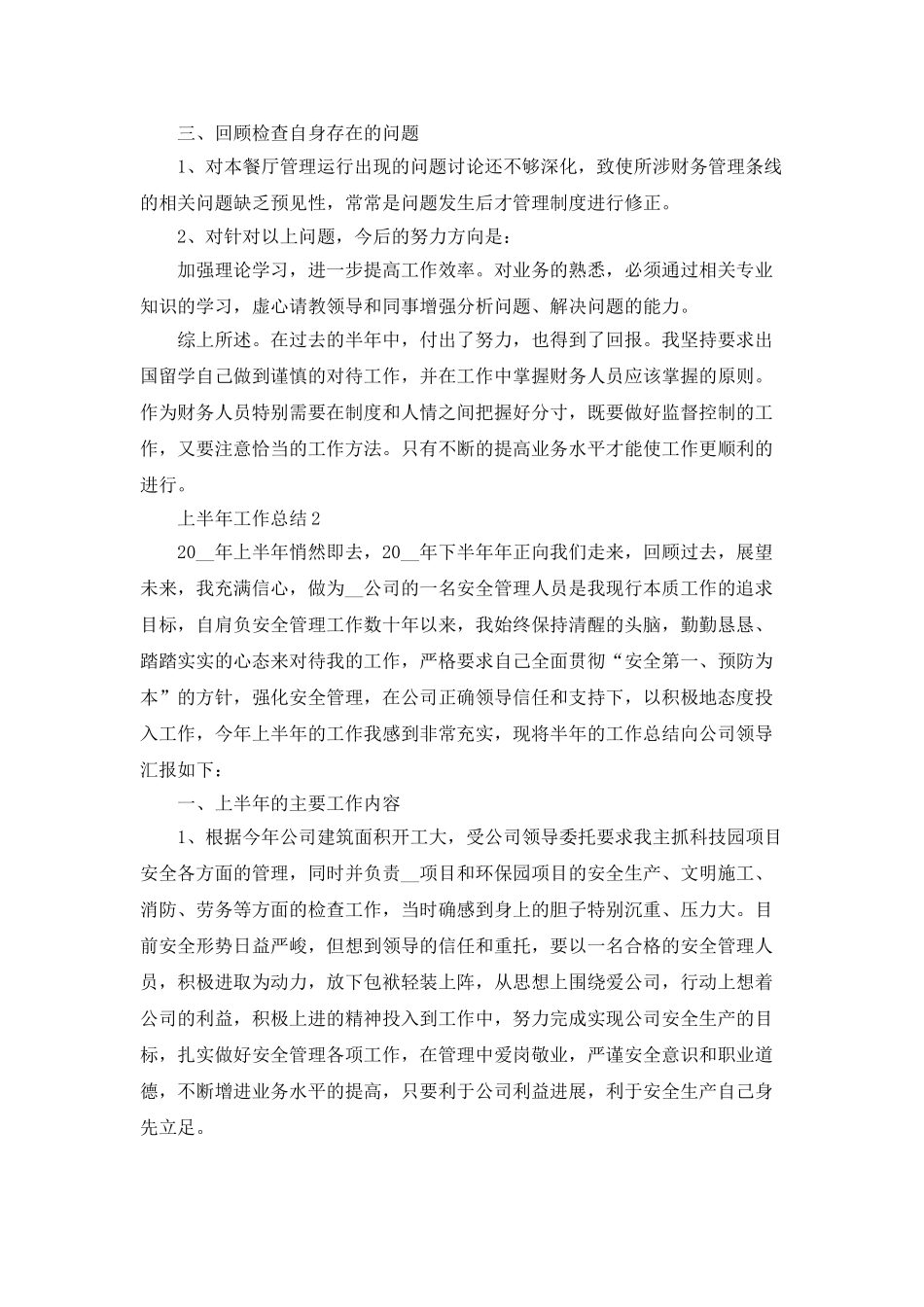 上半年工作总结最新2025精选5篇_第2页