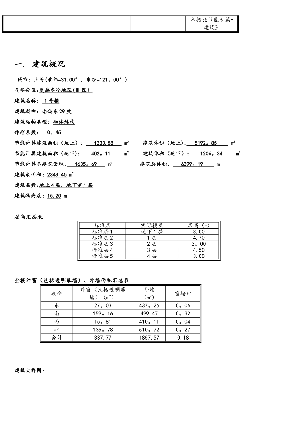 上海居住建筑节能软件计算报告书_第3页