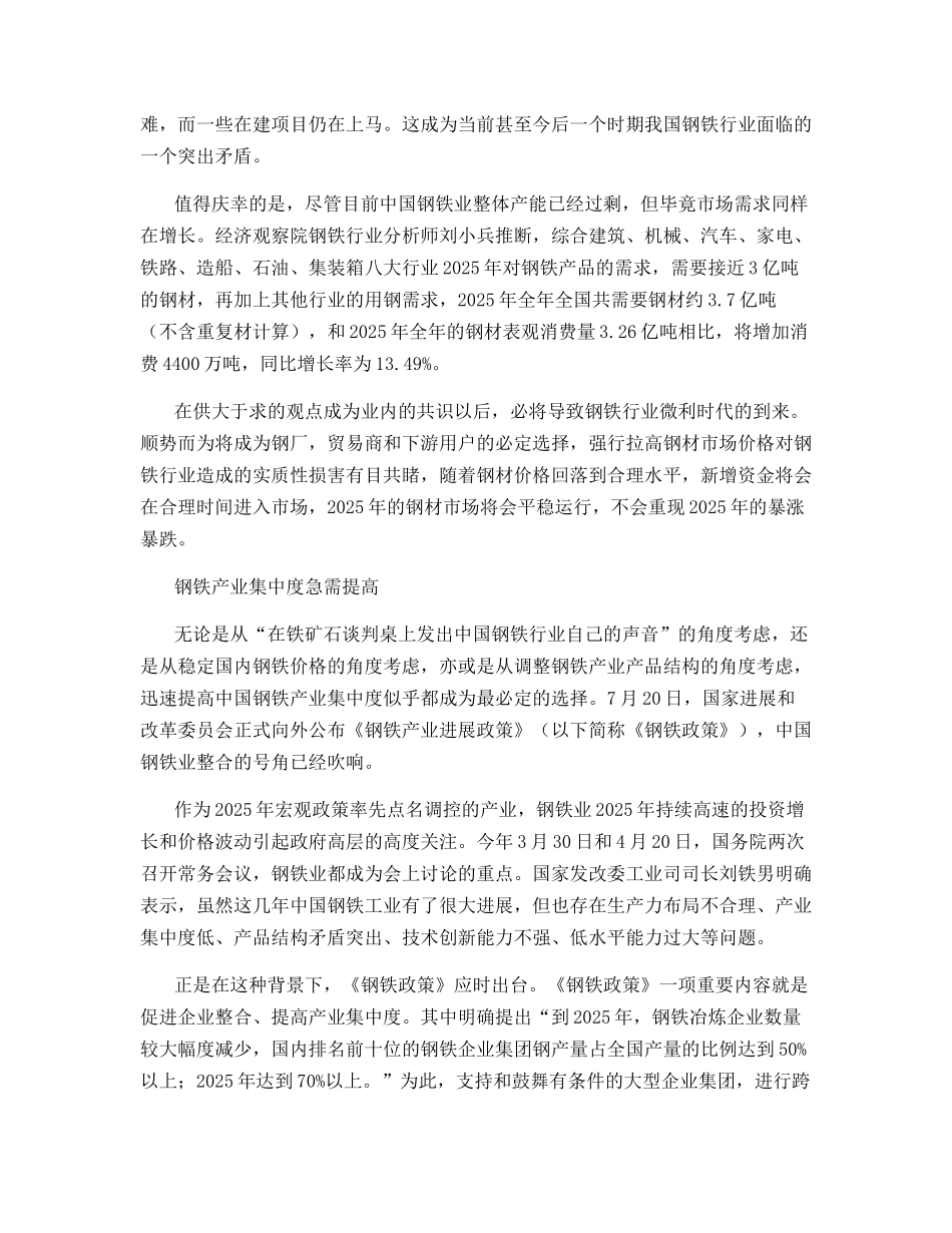 专家盘点：2025年钢铁产业走势纵览_第3页