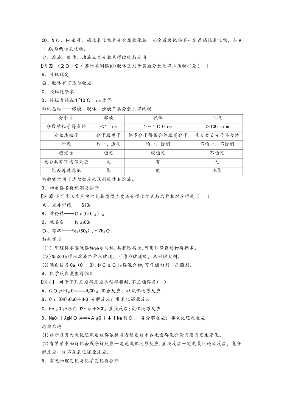 专题1 物质分类　化学用语_第3页