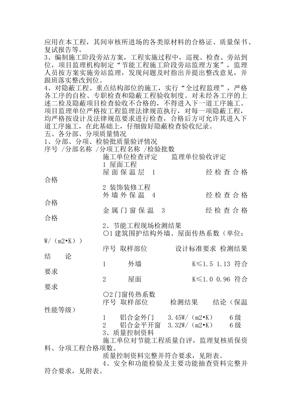 世明科技节能工程监理质量评估报告实验楼_第2页