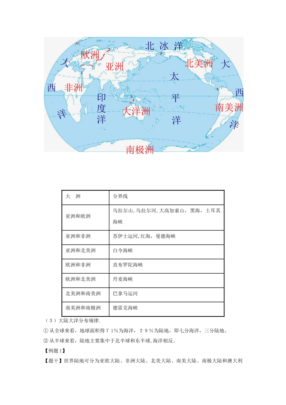 世界地理概况（教案）_第2页